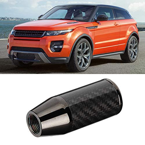 Aramox Universal Shift Knob, Aluminum Alloy Black Carbon Fiber Car Auto Manual Gear Shift Stick Knob Head Shifter - Image 2