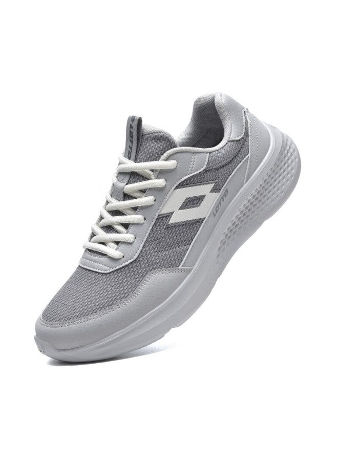 Lotto Men's Spring Mesh Running Shoes Cushioning Rebound Casual Jogging Sports Shoes 8837 Gray Size 40 - Image 4
