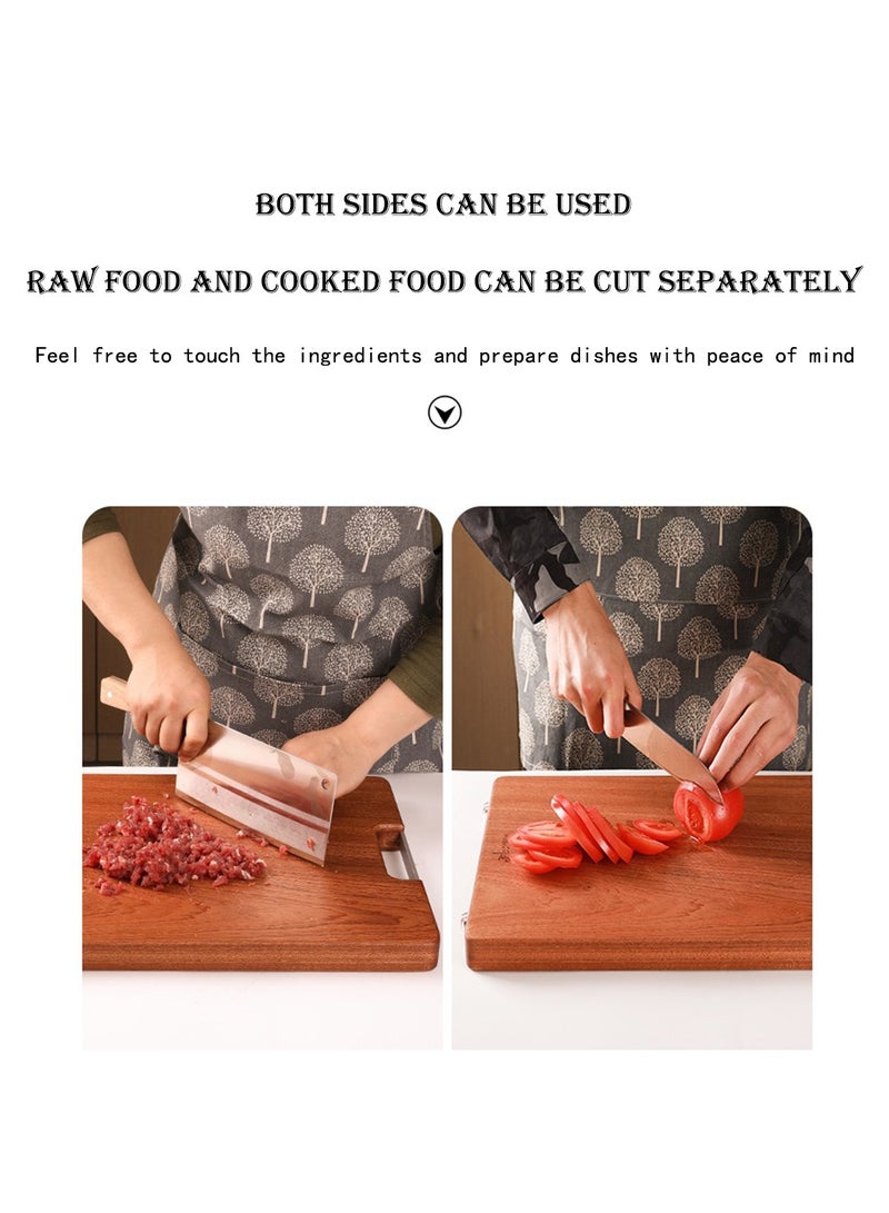 Sky View Wood Cutting Board for Kitchen 2.5 CM (1 Inch) Thick Butcher Block Cheese Charcuterie Board Charcuterie And Chopping Butcher Block for Meat 30 X 40 CM(11.8 X 15.75 Inch) - Image 2