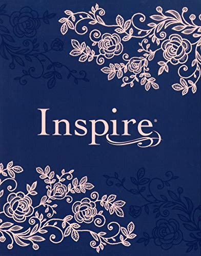 Nlt Inspire Bible Hardcover Leatherlike Navy 