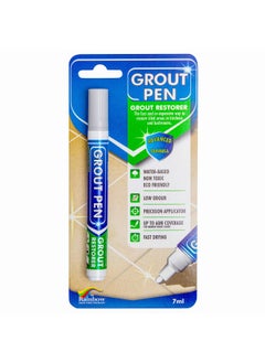 Grout Pen Light Grey Tile Paint Marker Waterproof Grout Paint Tile Grout Colorant And Sealer Pen Light Grey Narrow 5Mm Tip 7Ml