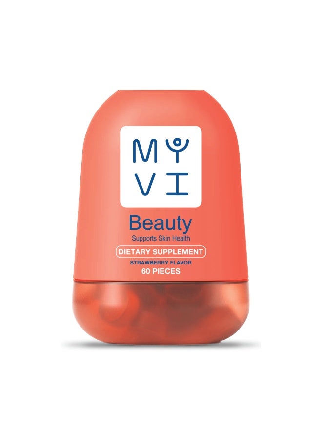 Myvi Beauty Dietary Supplement Strawberry Flavor 60 Pieces