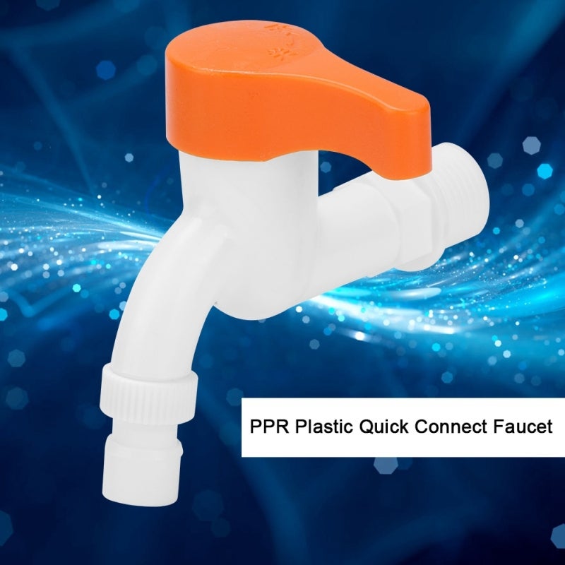 اتصال سريع لصنبور PPR: بلاستيك متين خالي من الصدأ - صنبور مقاوم للحرارة وغير سام عالي القوة لأنظمة المياه الساخنة والباردة للشرب - Image 2