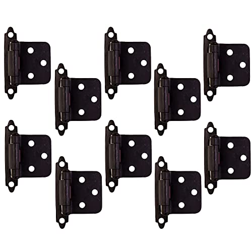 Design House 189662ORB Overlay Hinges for Kitchen Cabinets 10Pack Oil Rubbed Bronze - Image 1