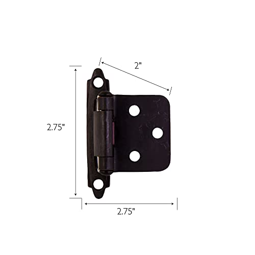 Design House 189662ORB Overlay Hinges for Kitchen Cabinets 10Pack Oil Rubbed Bronze - Image 3