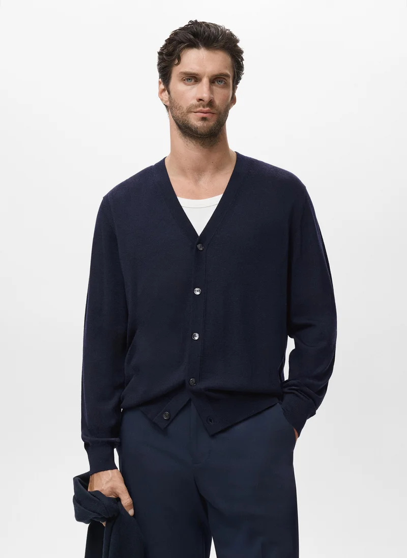 مانجو مان 100% merino wool cardigan