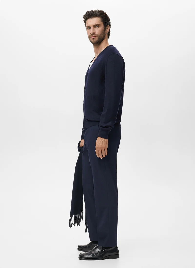 Mango Man  100% merino wool cardigan for Men | Best Price UAE