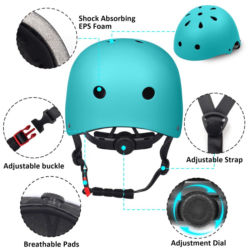 Bavilk Kids Toddler Bike Helmet,2 Sizes Adjustable Youth Boys Girls Helmet Multi-Sports Adjustable for Scooter Bicycle Skateboard Cycling Roller Inline Skating - Image 3