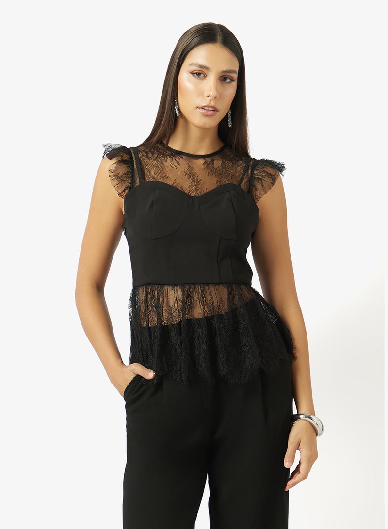 ELLA Lace Corset Blouse - Image 1