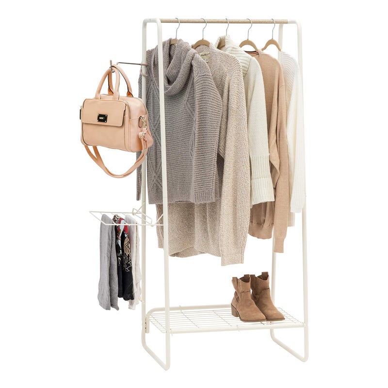 IRIS USA Metal Garment Rack Clothes Rack White