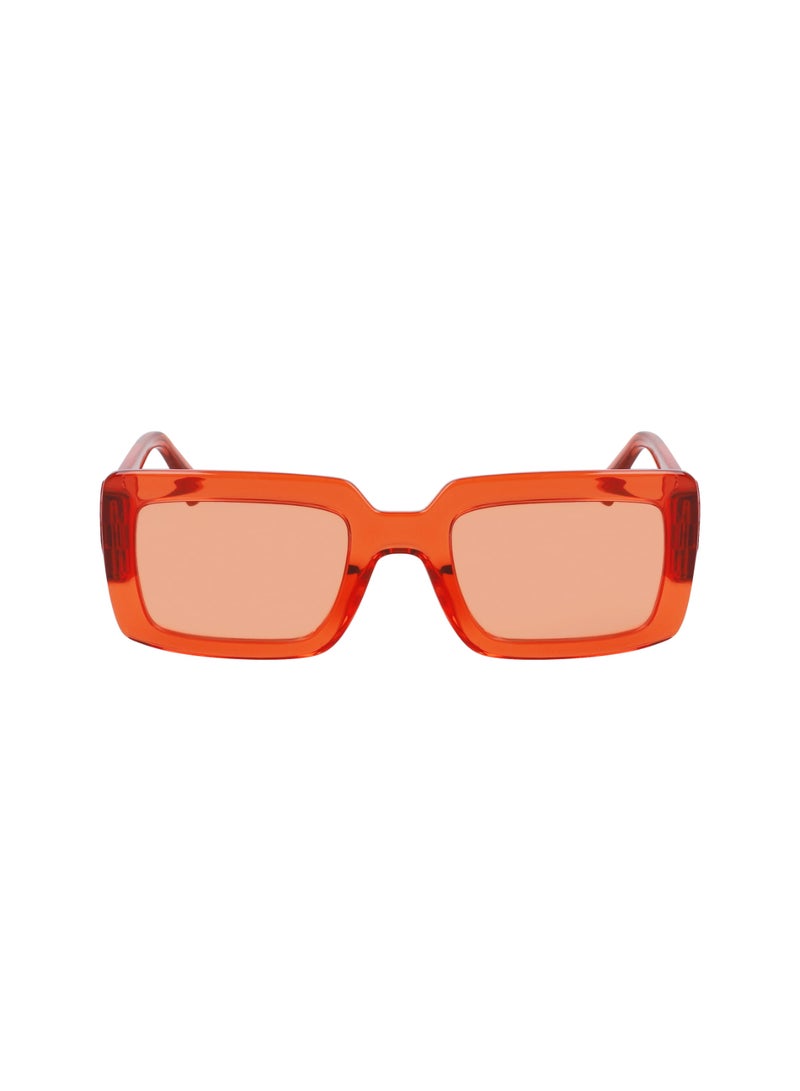 Longchamp Women's UV Protection Rectangular Shape  Sunglasses LO743S-842-5323 - Lens Size: 53 - Orange - Image 1