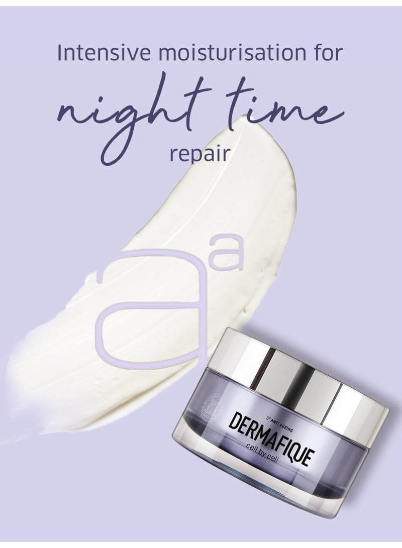 Dermafique Age Defying Nuit Cream – 50g, Boosts Cell Regeneration and Collagen Production with Vitamin E and Glycerine, Night Cream for Women Anti Ageing, Reduced Wrinkles in 4 Weeks*, Even Skin Tone in 2 Weeks* | Dermatologist Tested - Image 4