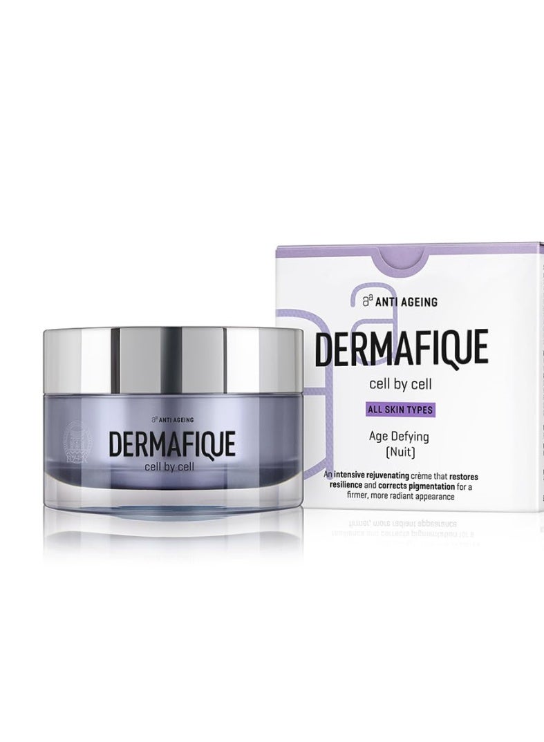 Dermafique Age Defying Nuit Cream – 50g, Boosts Cell Regeneration and Collagen Production with Vitamin E and Glycerine, Night Cream for Women Anti Ageing, Reduced Wrinkles in 4 Weeks*, Even Skin Tone in 2 Weeks* | Dermatologist Tested - Image 1