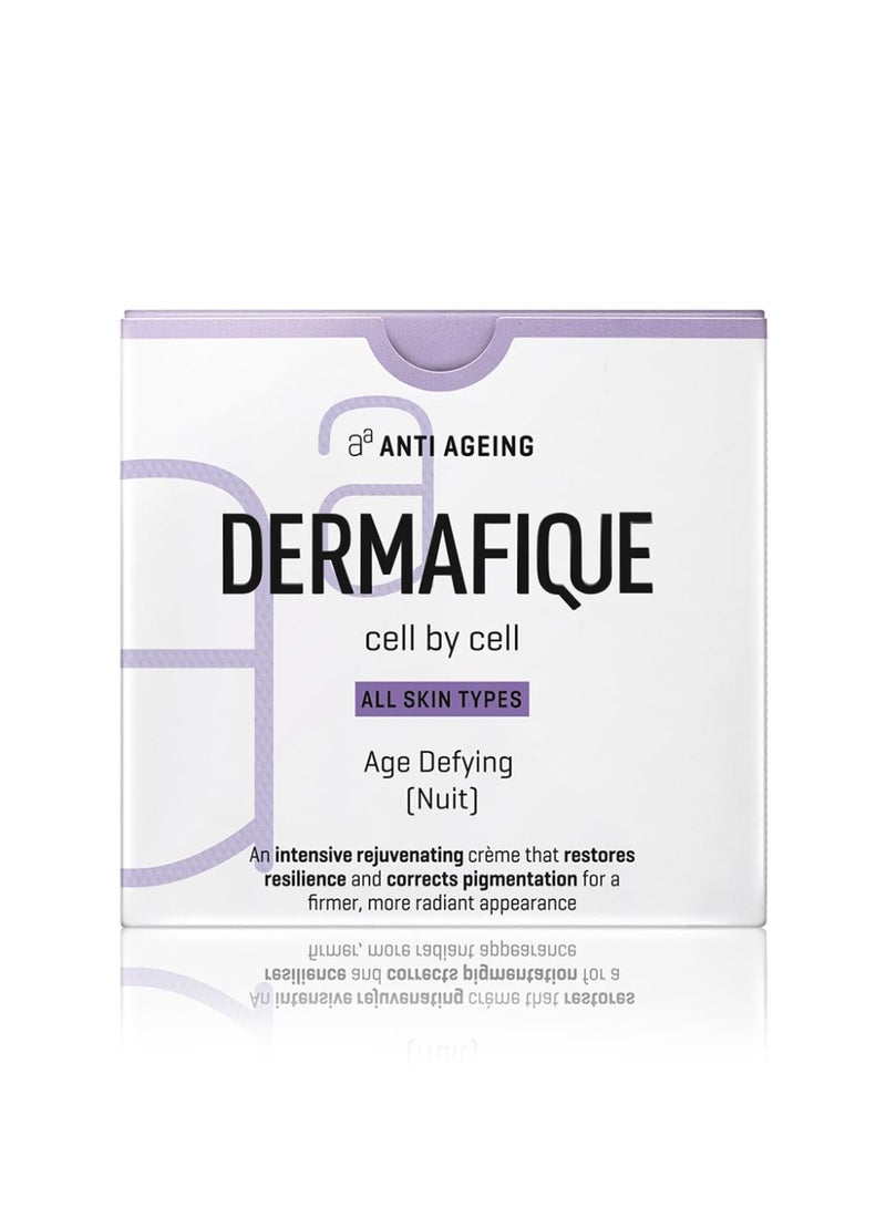 Dermafique Age Defying Nuit Cream – 50g, Boosts Cell Regeneration and Collagen Production with Vitamin E and Glycerine, Night Cream for Women Anti Ageing, Reduced Wrinkles in 4 Weeks*, Even Skin Tone in 2 Weeks* | Dermatologist Tested - Image 2