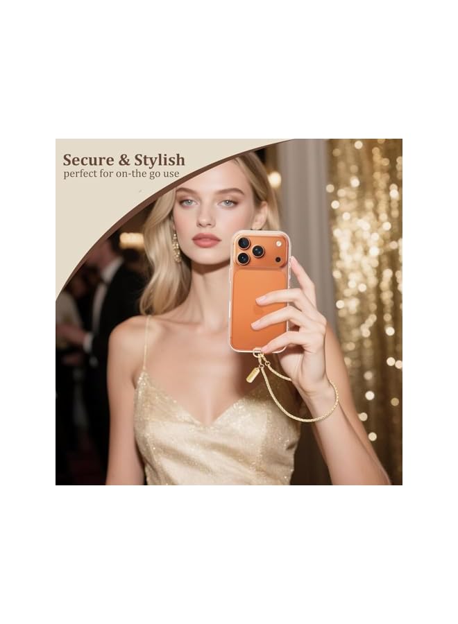 Green Tiger Phone Wrist Strap Metal Phone Chain Wristlet Strap Detachable iPhone Lanyard Wrist with Stainless Steel Tether Tab iPhone Charm strap For Women girls Shopping Traveling Party Walking, One Size - Image 3