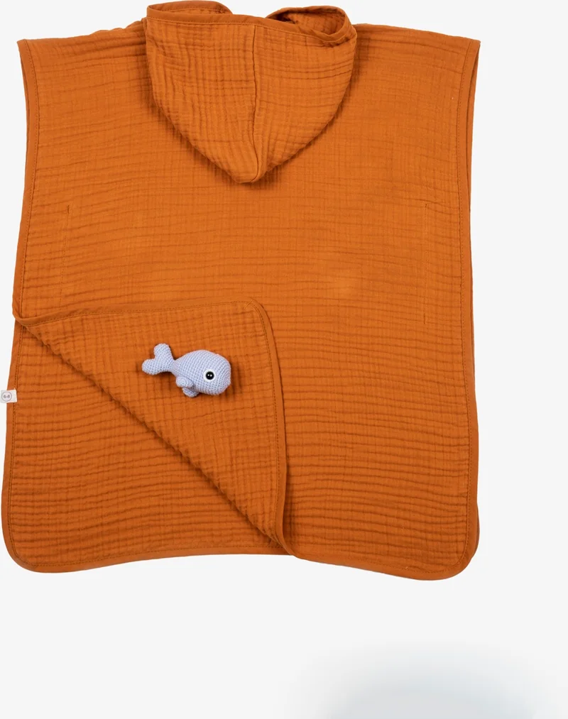 ايفين 4 Layers Muslin Hooded Poncho Cotton with EIF's Special Box