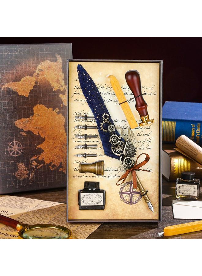 Bluejw Retro European-style Password Notebook Gift Box Hand Account Suit With Lock Hand Account Book For Boys And Girls Cute Cartoon Girls - Image 1