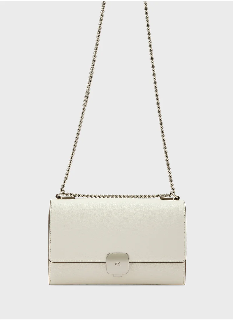 Calvin Klein Jeans Forged Chain Flap Crossbody
