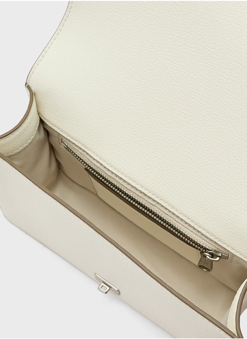 Calvin Klein Jeans Forged Chain Flap Crossbody