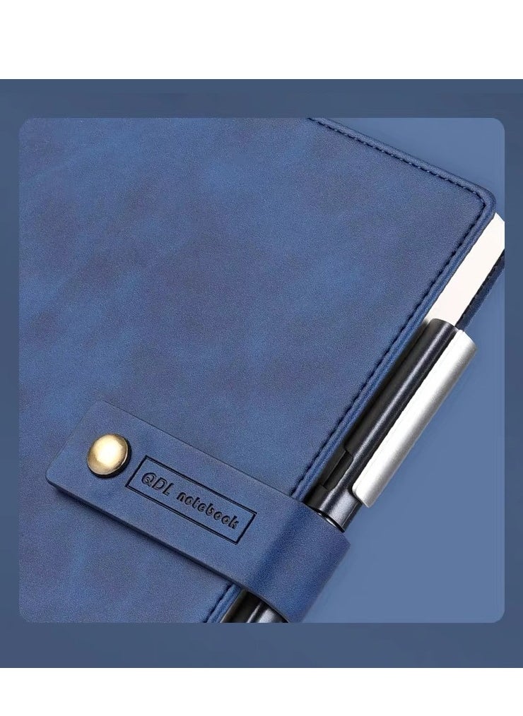 LYNLYN Refillable Writing Journals Notebook,A5 Ruled Magnetic Faux Leather Hardcover Notebook for Men and Women, Great Gift for Business School Travel Personal  - Image 4