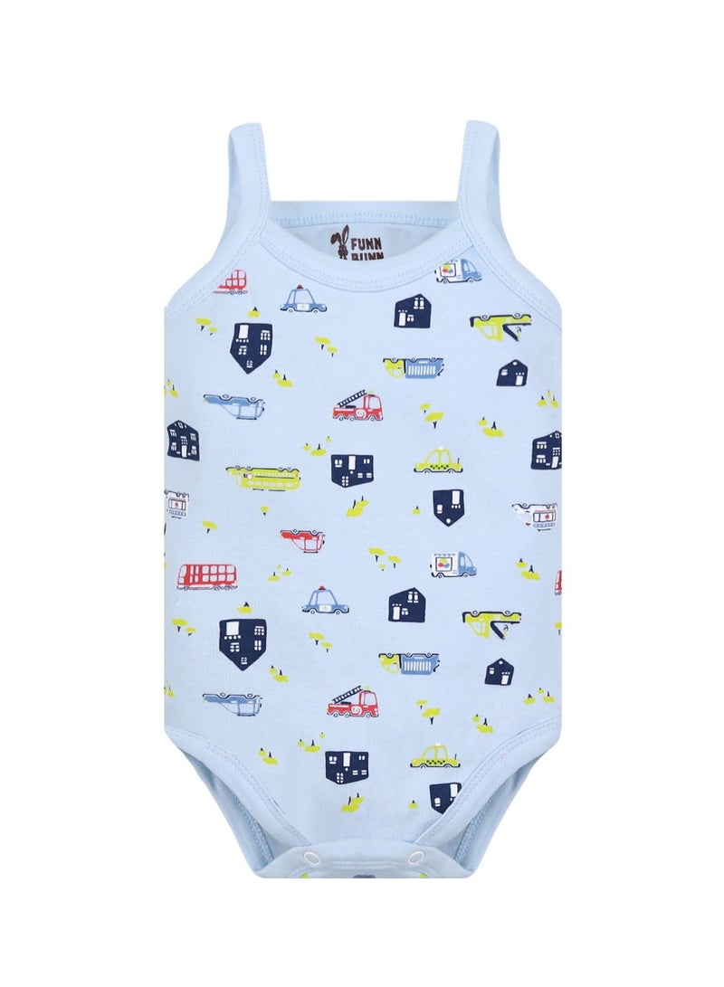 فاني باني® سالوبيت اولادي حمالة رفيعة  (كباسين) مطبوع عرض من 3 قطع - Image 4