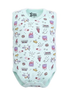 Funny Bunny Sleeveless Printed Onesies  Bundle Of 3 Onesies  - Image 4
