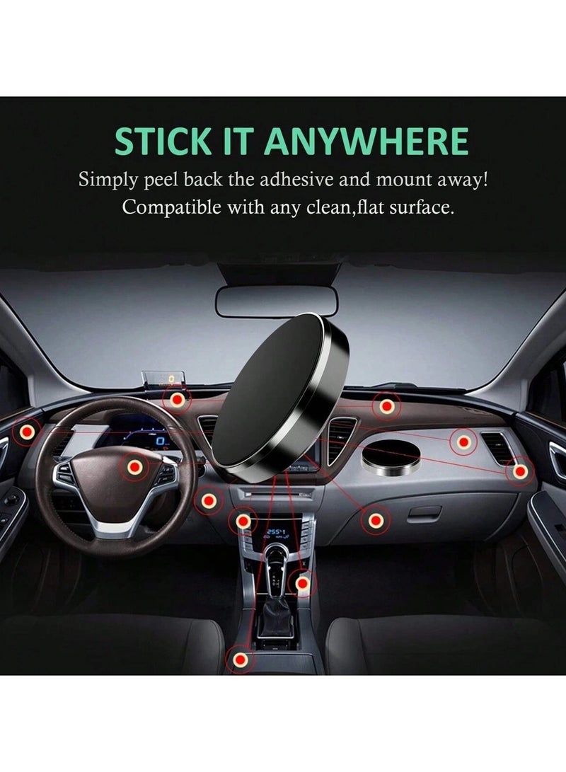 Magnetic Car Phone Holder For Car Dashboard Truck Windshield Table Suitable For Tablets Smartphones Flat Universal Magnetic Kit  - Image 5