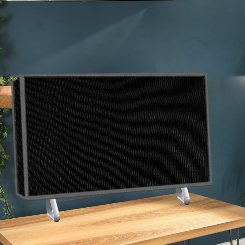 Palap Monitor Dust Cover Water Resistant Nylon Fabric Anti-Static Dustproof LCD/LED/HD Panel Case Computer Screen Protective Sleeve Compatible with HP All in ONE Desktop 24 inches (Black) - Image 5