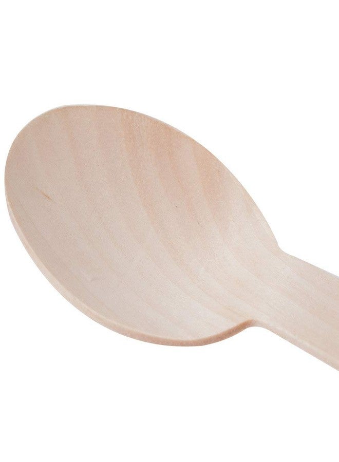 FASH Disposable Wooden Spoons, 100% Biodegradable & Eco-Friendly Disposable Spoon, for Home Event Supplies, Party Supplies (50) - Image 5