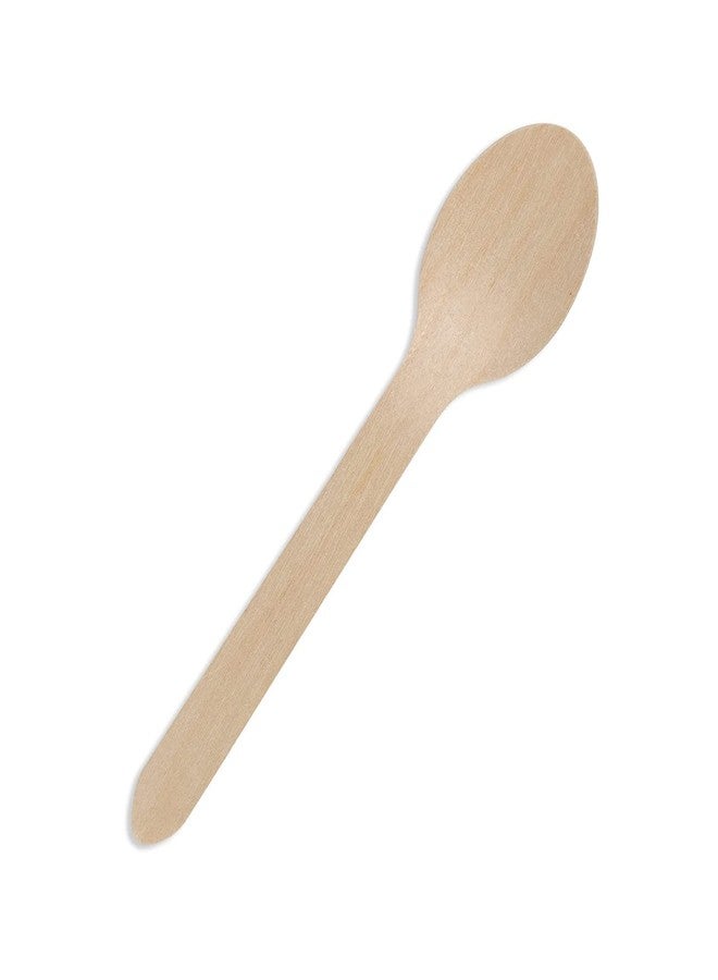 FASH Disposable Wooden Spoons, 100% Biodegradable & Eco-Friendly Disposable Spoon, for Home Event Supplies, Party Supplies (50) - Image 4