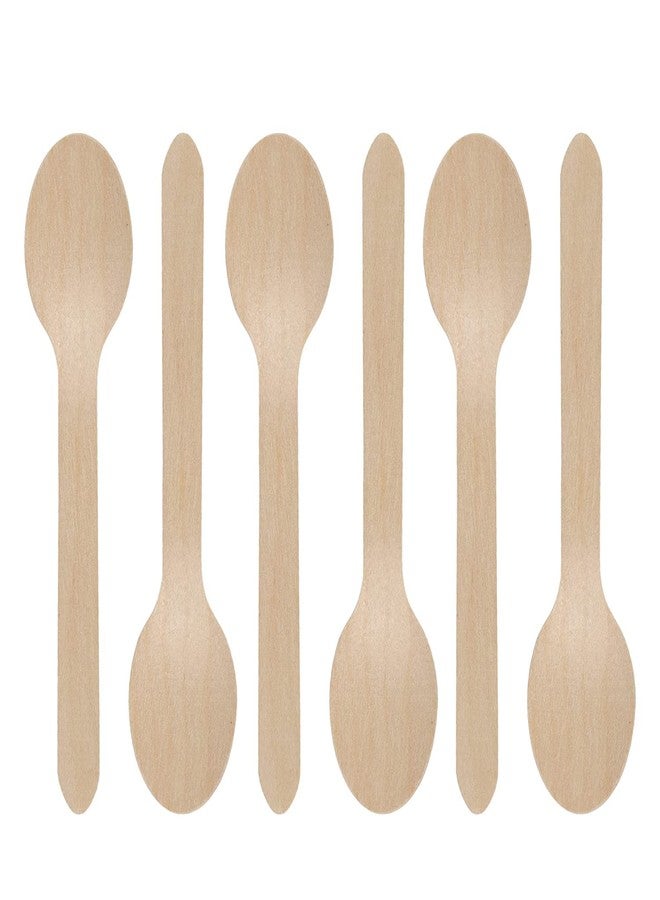 FASH Disposable Wooden Spoons, 100% Biodegradable & Eco-Friendly Disposable Spoon, for Home Event Supplies, Party Supplies (50) - Image 3