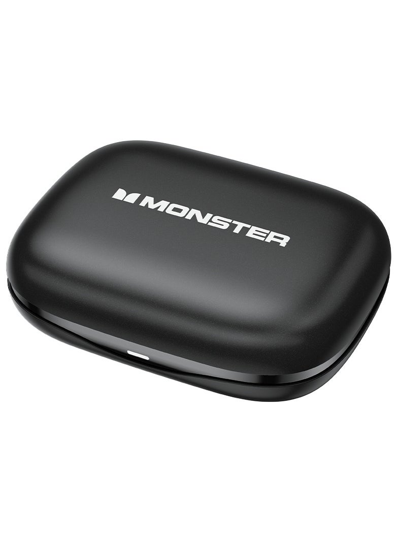 Monster Monster Open Ear AC336 Headphones, Bluetooth 5.3 Wireless Headphones, Stereo Sound, Extra Long Play Time, Clear Calls, Stylish Swivel Case with Lanyard, Sweat-Proof Open Earphones Wireless Earbuds  - Image 2