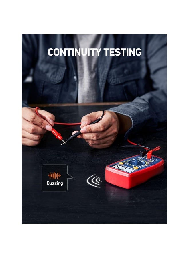 Digital Multimeter Voltmeter Ohmmeter Ammeter Multi Tester Meter With Backlit LCD Electronic Test Meter Measures Voltage Current Resistance; Tests Continuity Diode - Image 3