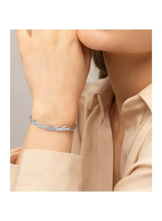 LACOSTE CROCODILE Bracelet in Stainless Steel with Crocodile-Shaped Charms