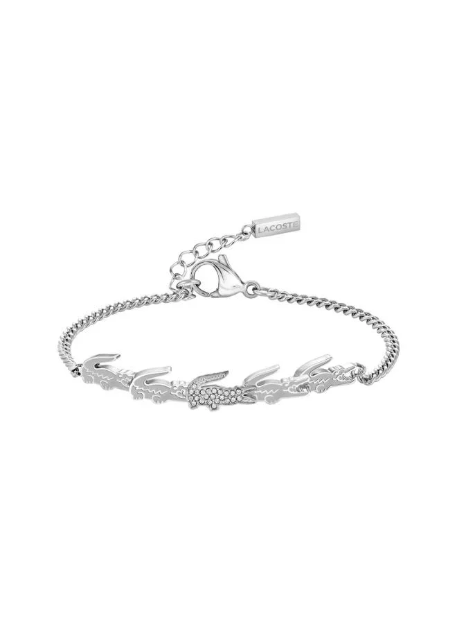 CROCODILE Bracelet in Stainless Steel with Crocodile-Shaped Charms