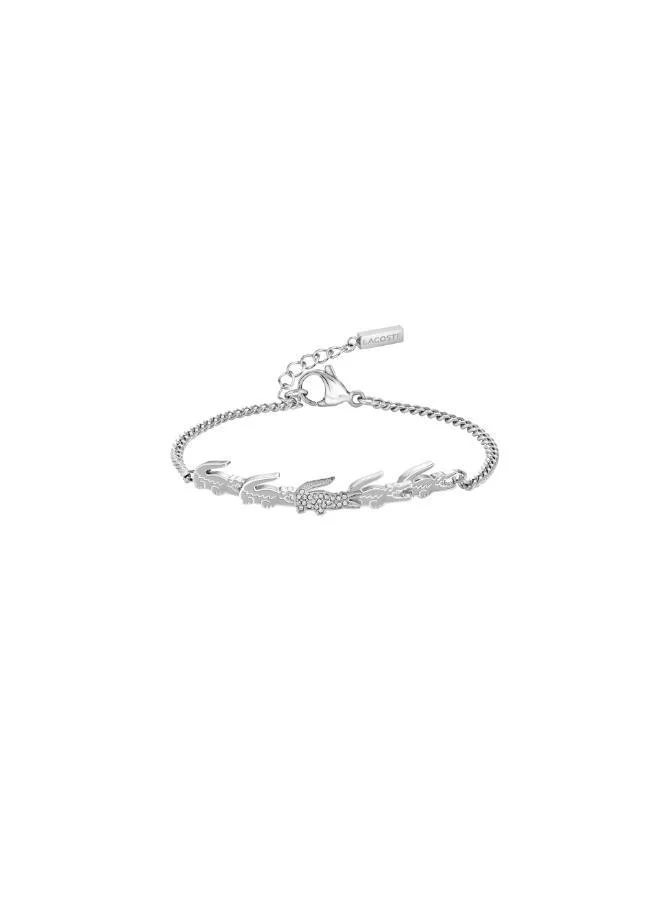 Lacoste CROCODILE Bracelet in Stainless Steel with Crocodile-Shaped Charms