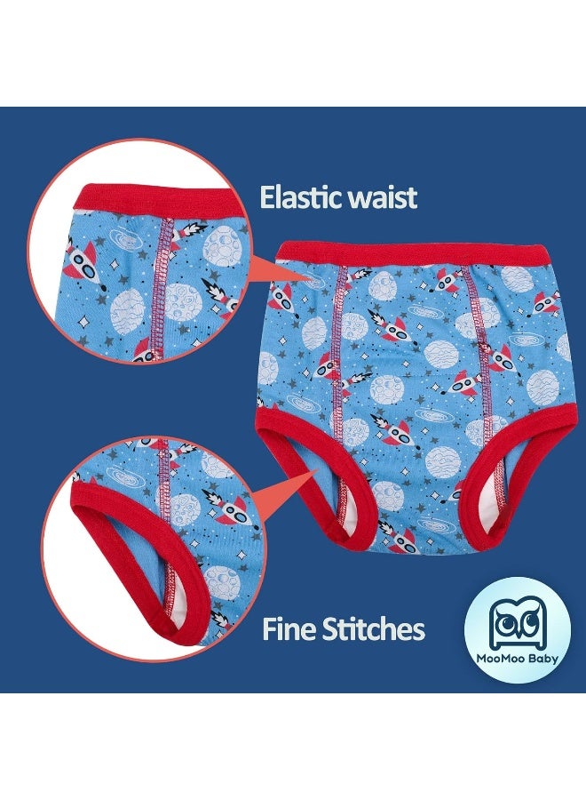 MooMoo Baby MooMoo Baby 8 Packs Toddler Training Underwear for Boy and Girls Strong Absorbent Cotton Training Pants 2-7T  - Image 5