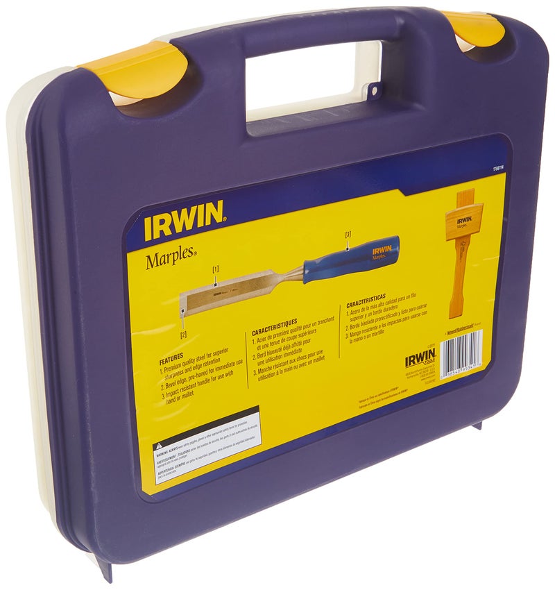 IRWIN Chisel Set for Woodworking with Mallet, 4-Piece (1788114) - Image 5
