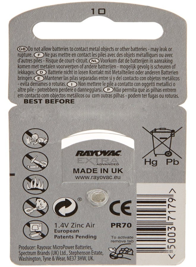 Rayovac Extra Advanced Hearing Aid Batteries Size 10 (60 Batteries) - Image 2
