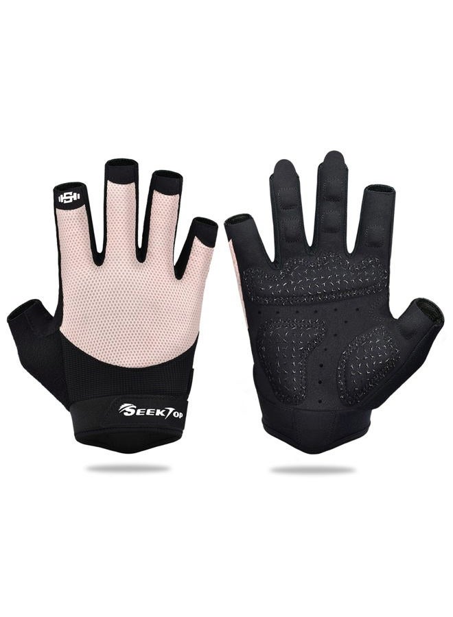 Seektop Breathable Workout Gloves for Women & Men, Thick Padded Weight Lifting Gloves, Full Palm Protection, Excellent Grip for Gym Fitness and Training, Exercise, Cycling - Image 1