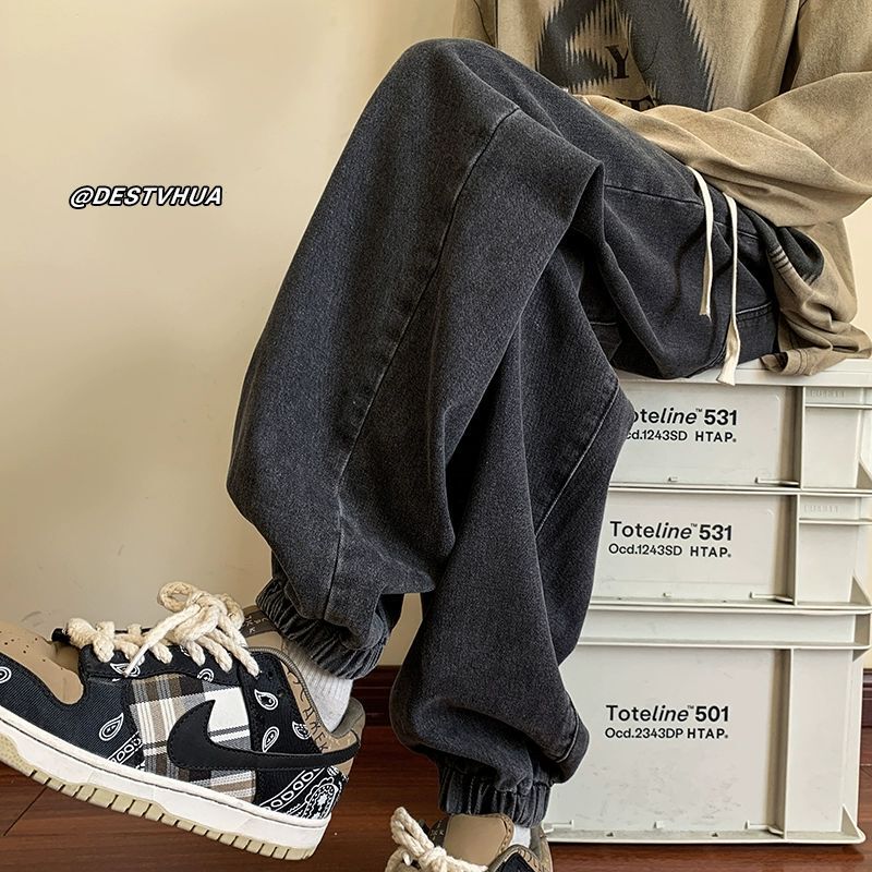 Unisex Casual Daily Denim Jeans - Image 2