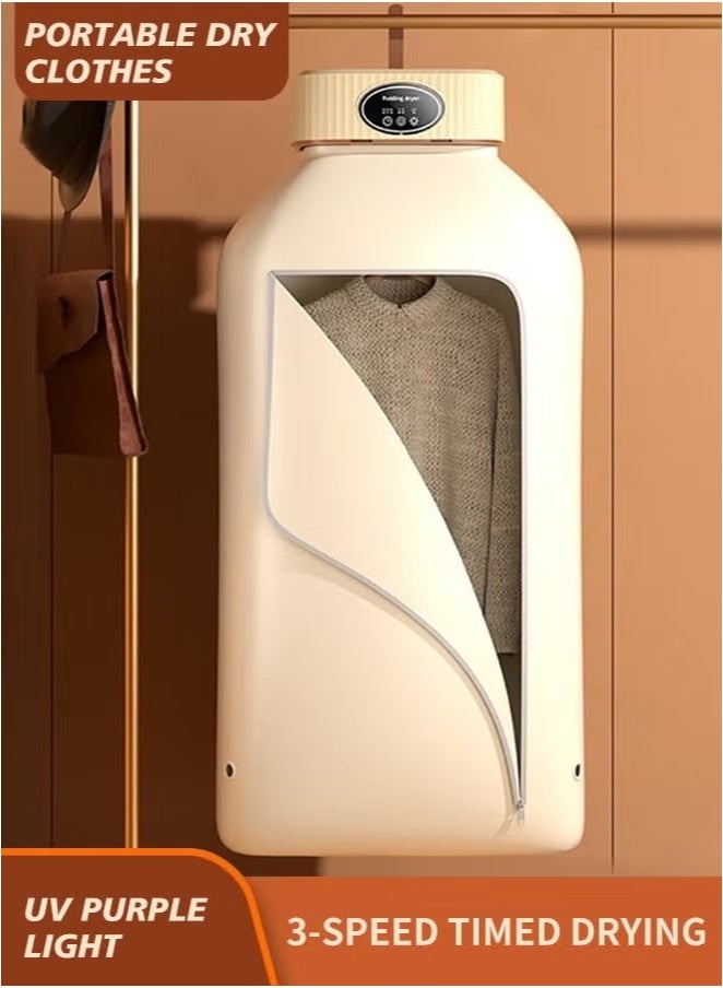 Portable Laundry Dryer, Multifunctional Electric Dryer Machine, Mini Clothes Dryer with Dryer Bag, 2 Gear Adjustable Small Dryer Machine, Foldable Compact Dryer for Delicate Garmnts  - Image 2