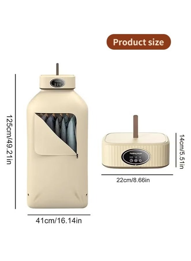 Portable Laundry Dryer, Multifunctional Electric Dryer Machine, Mini Clothes Dryer with Dryer Bag, 2 Gear Adjustable Small Dryer Machine, Foldable Compact Dryer for Delicate Garmnts  - Image 5