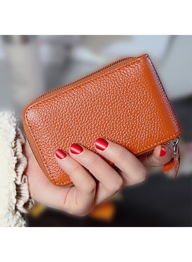 Leather Card Case Brown  - Image 3