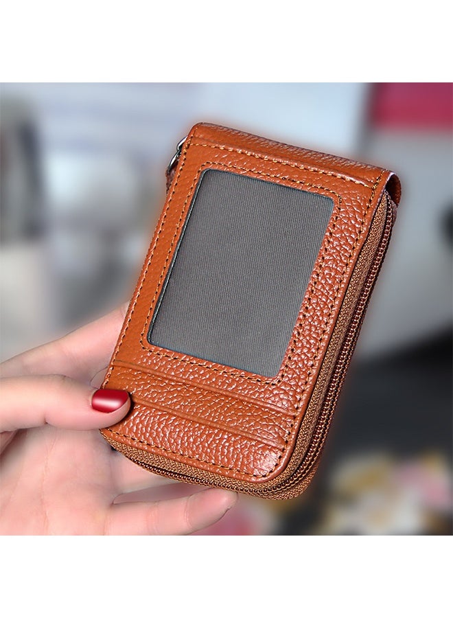 Leather Card Case Brown  - Image 4