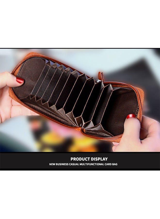 Leather Card Case Brown  - Image 5