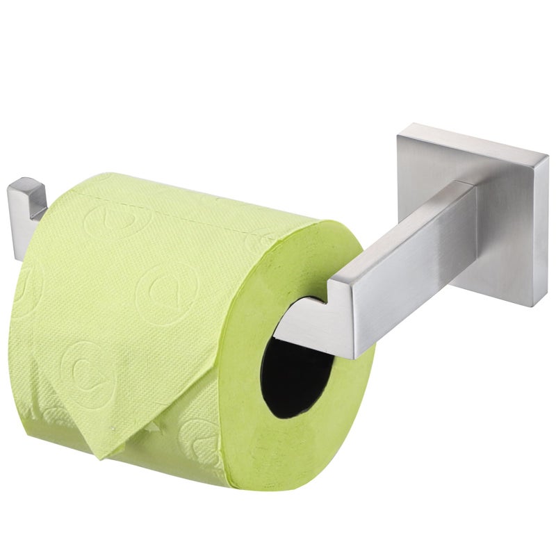 LANC Bathroom Toilet Paper Holder  Brushed Nickel Toilet Paper Roll Holder Wall Mounted for Kitchen Washroom Modern Toilet Tissue Roll Holder Dispenser Stainless Steel Left  A8807BN-LF - Image 1
