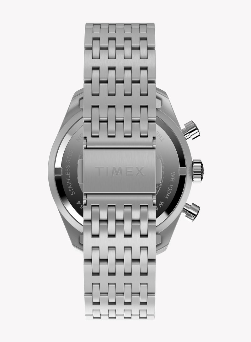 تيميكس ساعة تايمكس للرجال من الفولاذ المقاوم للصدأ، فضية | موديل TW2Y18700 - Image 3