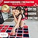 Swooc Games 2in1 Vintage Giant Checkers Tic Tac Toe Game WMat 4ft x 4ft 100 MachineWashable Canvas Giant Outdoor Games for Kids Yard Game for Kids Jumbo Lawn Set Large Checkers - Image 3