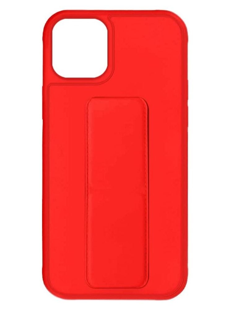 VITION Case Cover For iPhone 14 Plus Finger Grip Phone holder Case Car Magnetic Multi-function 3 in 1 Shockproof Back Protective Cover (iPhone 14 Plus Red)  - Image 4